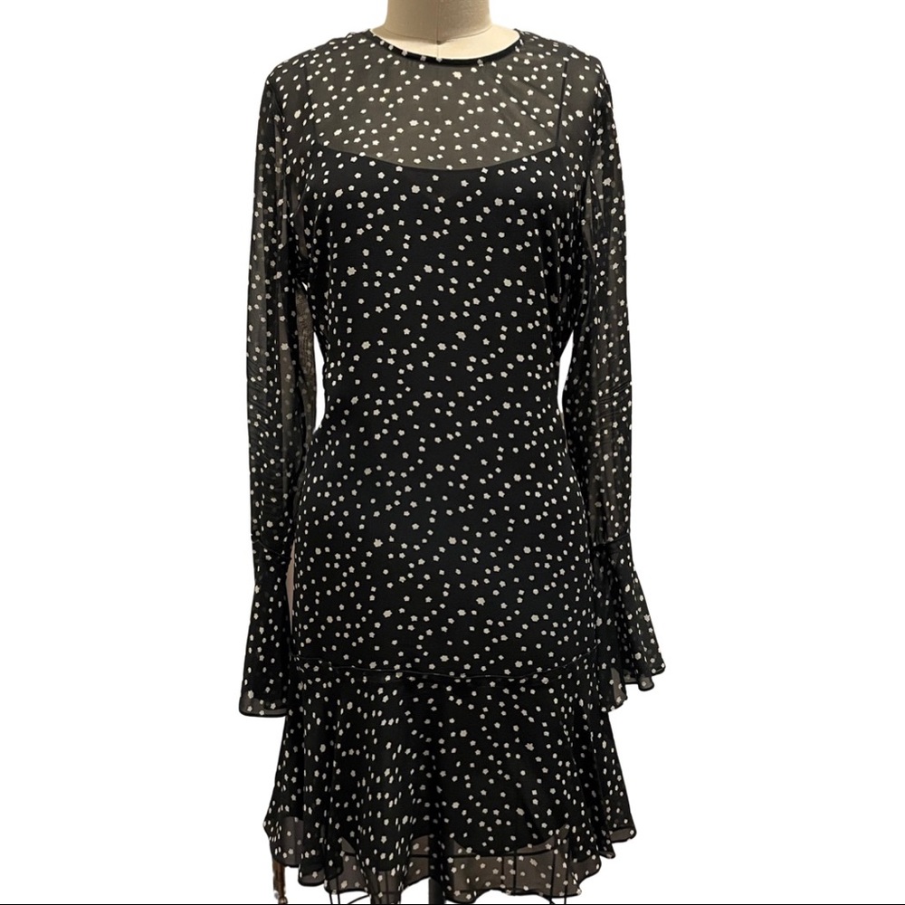 Theory Midi Silk Dress w/ Slip